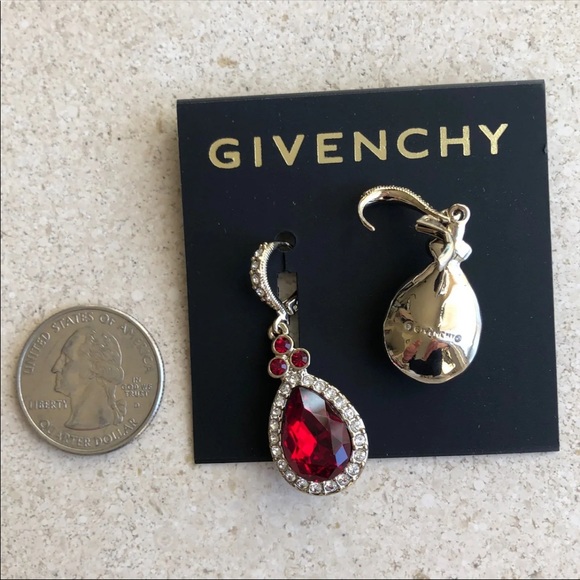 Givenchy Red Stone Drop earrings - Picture 5 of 7